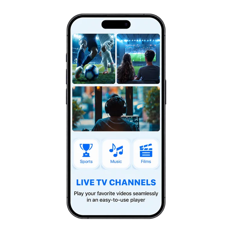مشغل APTV IPTV يعرض قائمة القنوات